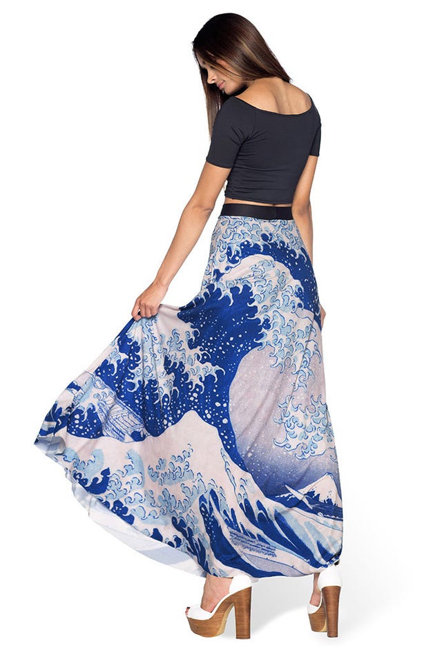 The Great Wave Maxi Skirt