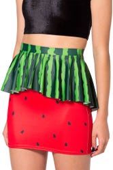 Watermelon Peplum Skirt