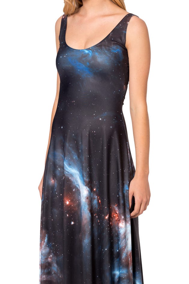Galaxy Black Maxi Dress