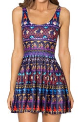 A Whole New World Scoop Skater Dress