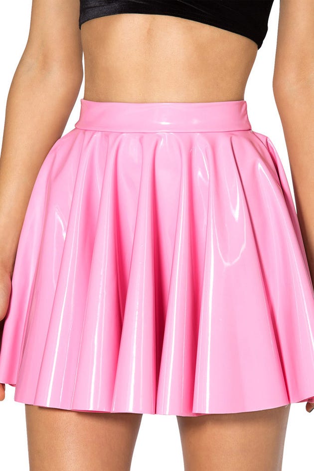 PVC Princess Pink Cheerleader Skirt