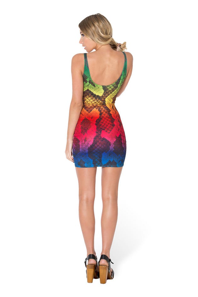 Snake Skin Rainbow Dress