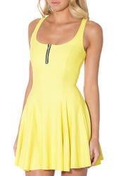 Matte Yellow Evil Zip Dress