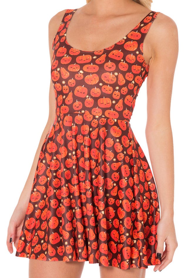 Pumpkin Patch Scoop Skater Dress