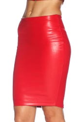 Route 66 Red Pencil Skirt