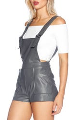 Route 66 Grey Short Overalls