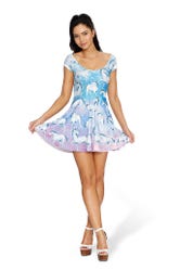 In Your Dreams Cap Sleeve Skater Dress