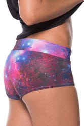 Galaxy Purple Short Shorts