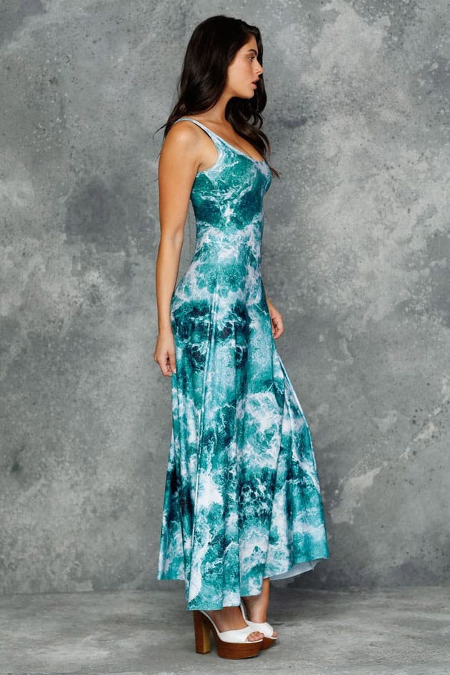 Troubled Waters Maxi Dress