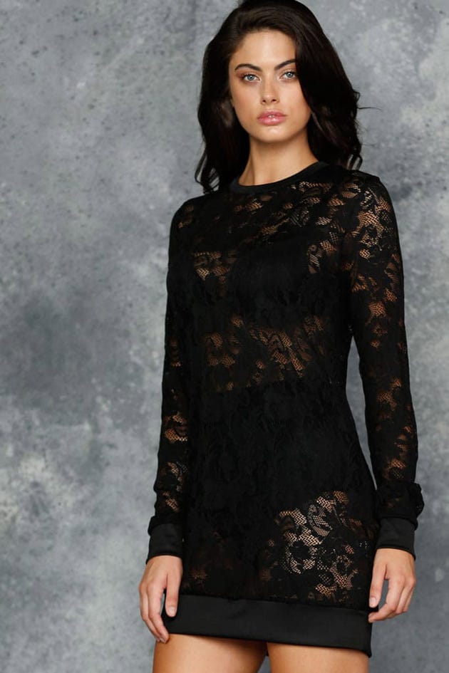 The Lace Sweater Dress
