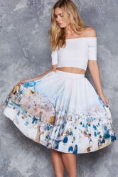 Winterscape Pocket Midi Skirt