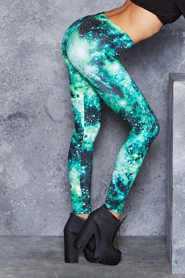BlackMilk NASA Galaxy Photo Print Leggings • Size: Small • Festival Rave  Wear