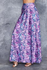Falling Purple Maxi Skirt