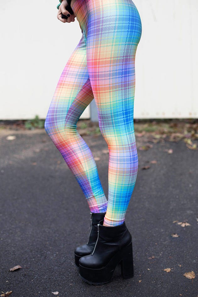 Tartan Rainbow Leggings