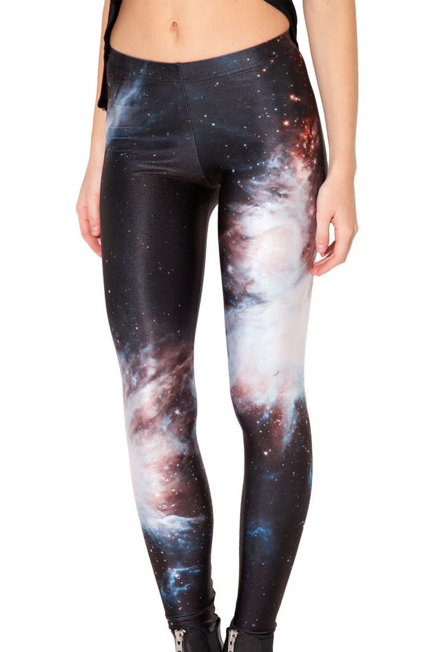Black Milk galaxy print leggings / women's size - Depop