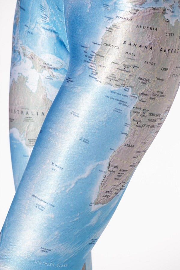 World Maps Leggings