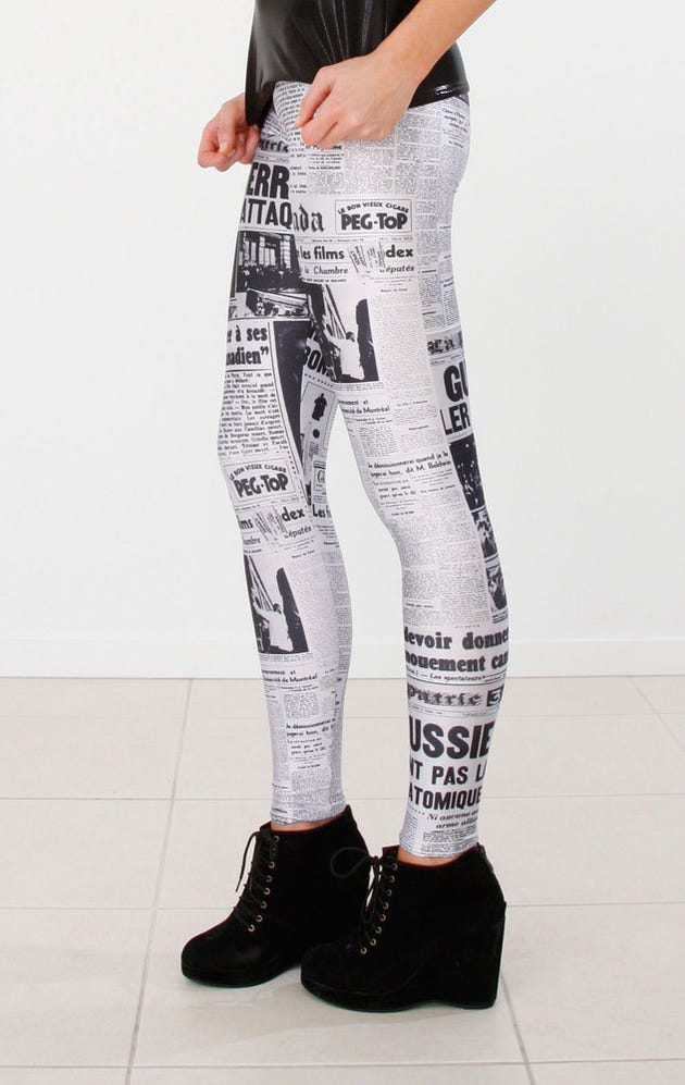 Newspaper Leggings