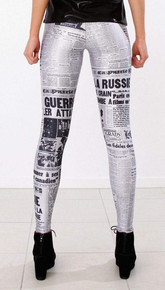 Newspaper Leggings