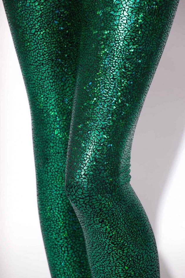Shattered Glass Emerald Leggings