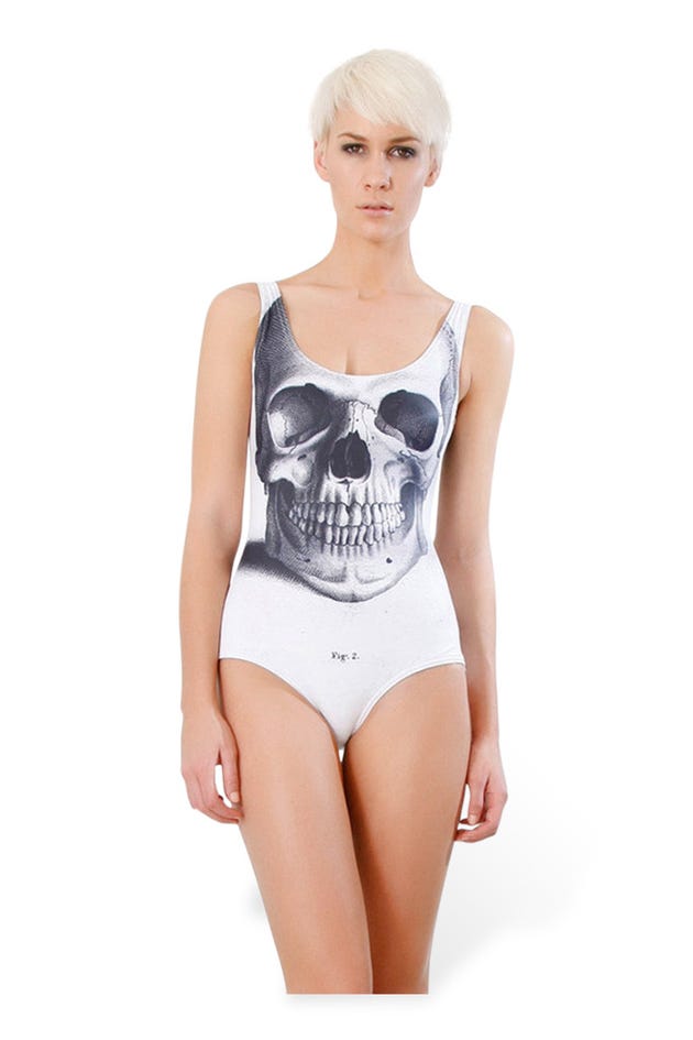 Skull White Swimsuit