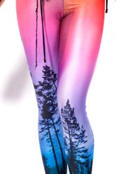 Aurora Skye Neon Purple Leggings