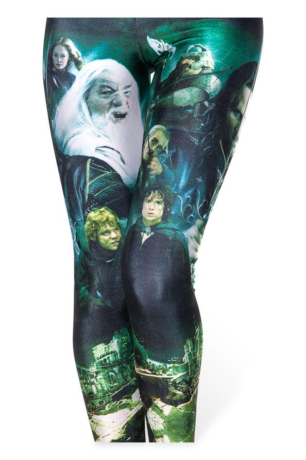 Lord Of The Rings Montage Green Leggings
