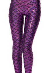 Mermaid Purple Leggings