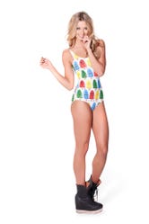 Popsicle White Swimsuit