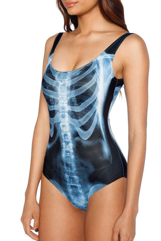 black milk skeleton bathing suit