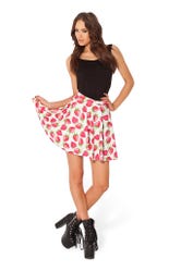 Strawberries and Cream Skater Skirt