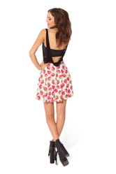 Strawberries and Cream Skater Skirt