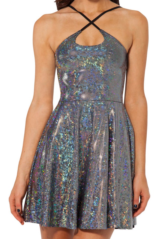 Shattered Crystal Reversible Straps Dress