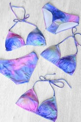 Galaxy Pastel Triangle Bikini Top
