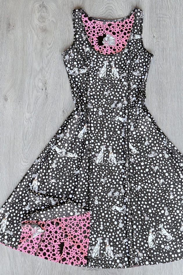 Dalmatians Vs Cruella Longline Inside Out Dress - Limited