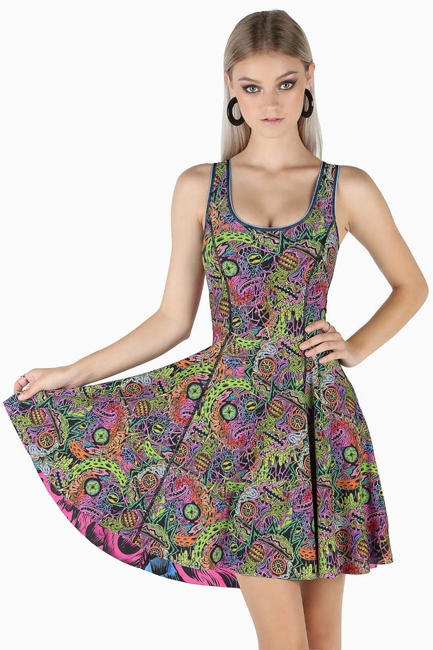 Monster Trouble Vs Monster Rick And Morty Inside Out Dress