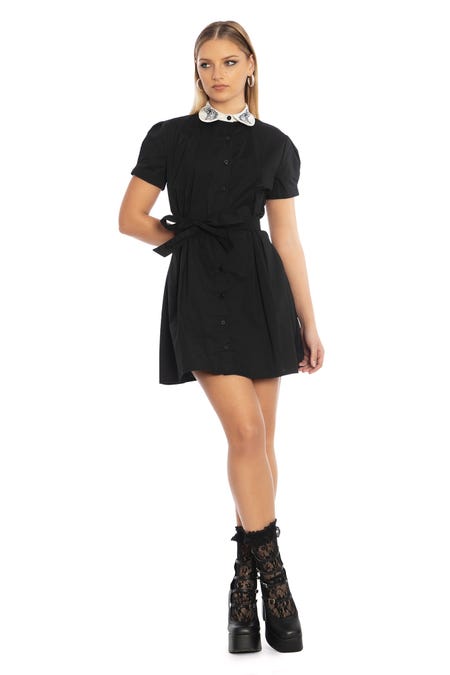 Moon Magic Collared Button Up Dress