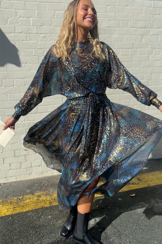 Mysticism Sheer Dance Teacher Dress
