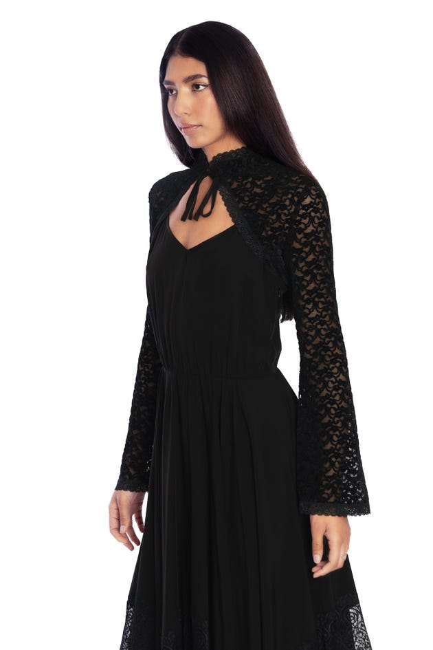 Nature Witch Velvet Lace Shrug