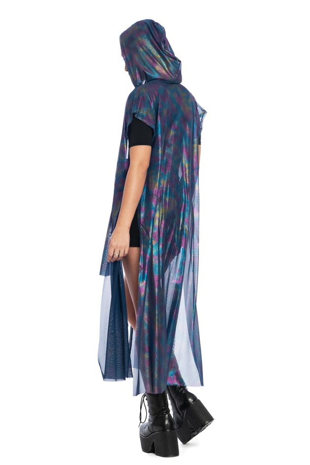 Ocean Gleam Sleeveless Wrap Robe