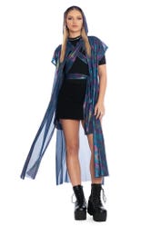 Ocean Gleam Sleeveless Wrap Robe