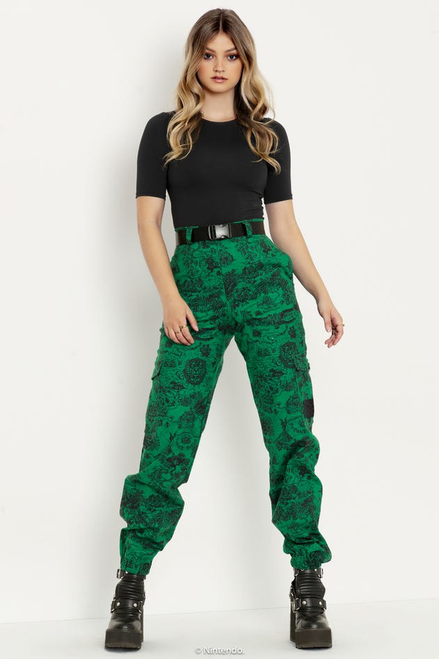 Time and Tru brand size M (8-10) green pull on pants