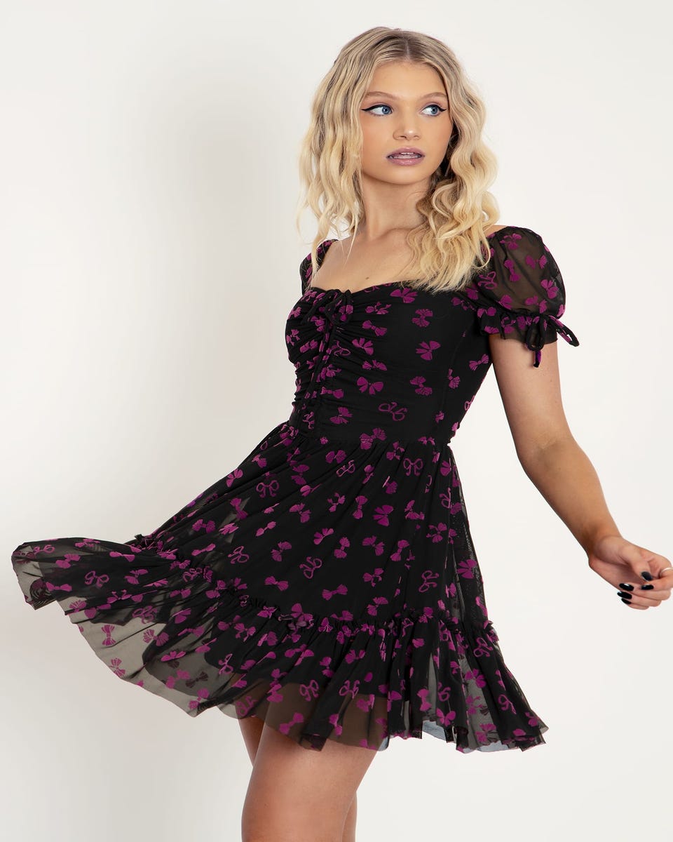 Bows Before Bros Black Short Tea Party Dress - Limited