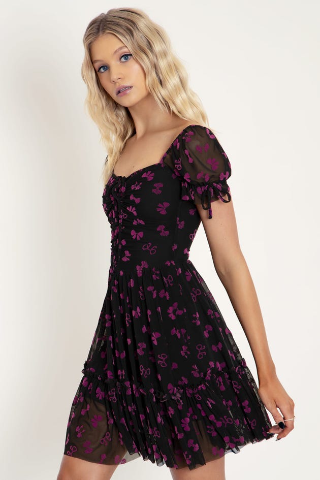 Bows Before Bros Black Short Tea Party Dress - Limited