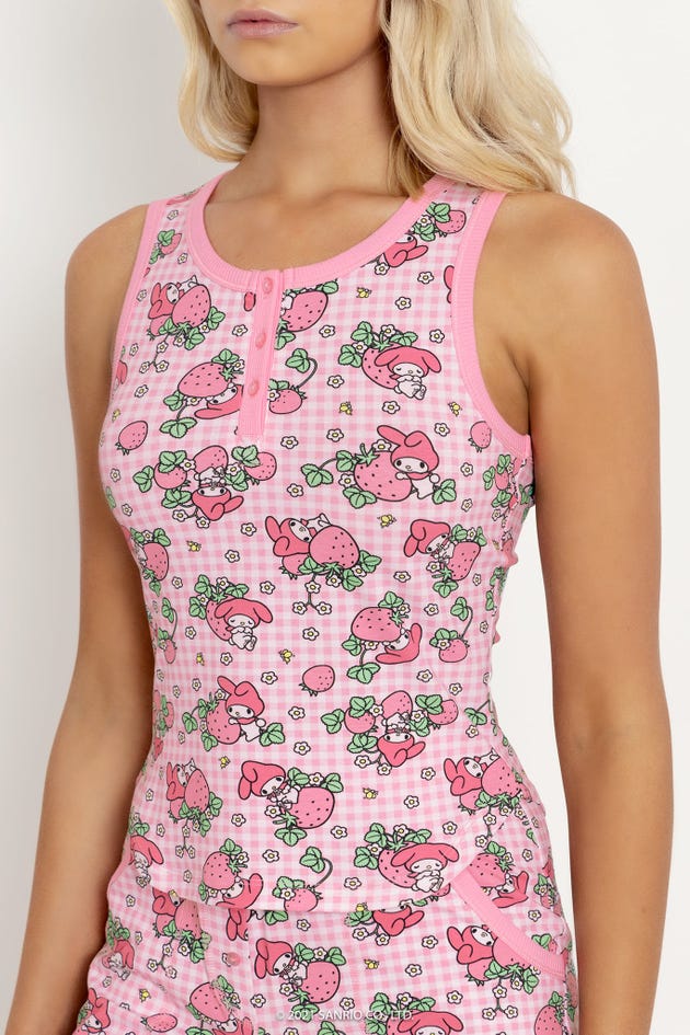 My Melody Strawberry Fields Cropped Comfy Tank - Limited