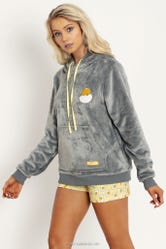 Gudetama Fluffy Hoodie