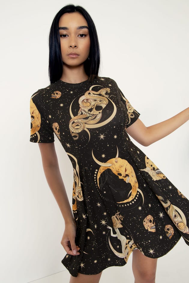 October's Moon Evil Tee Dress