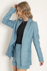 Tweed Blue Blazer