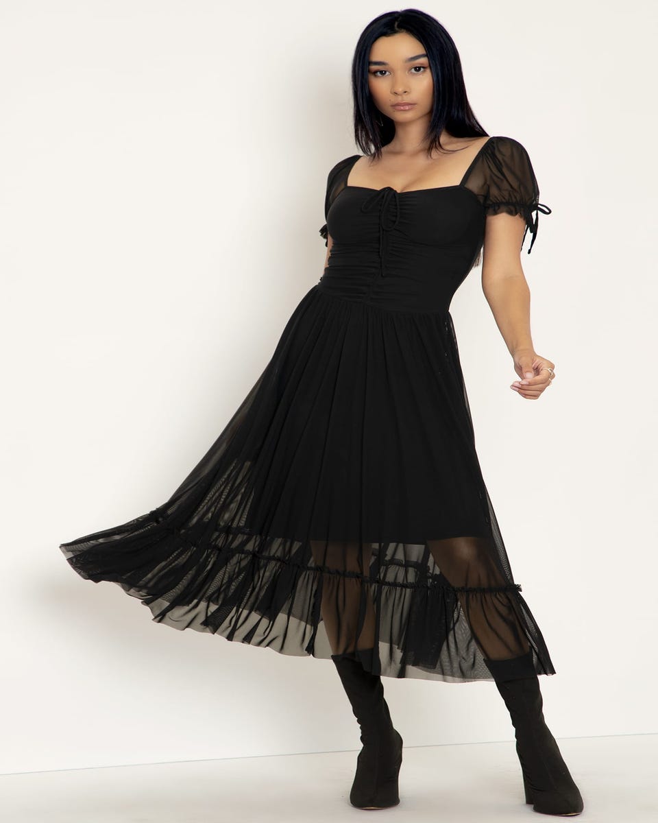 Black Tea Party Dress - Limited