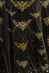 Sacred Moth Velvet Long Sleeve Evil Mini Skater Dress