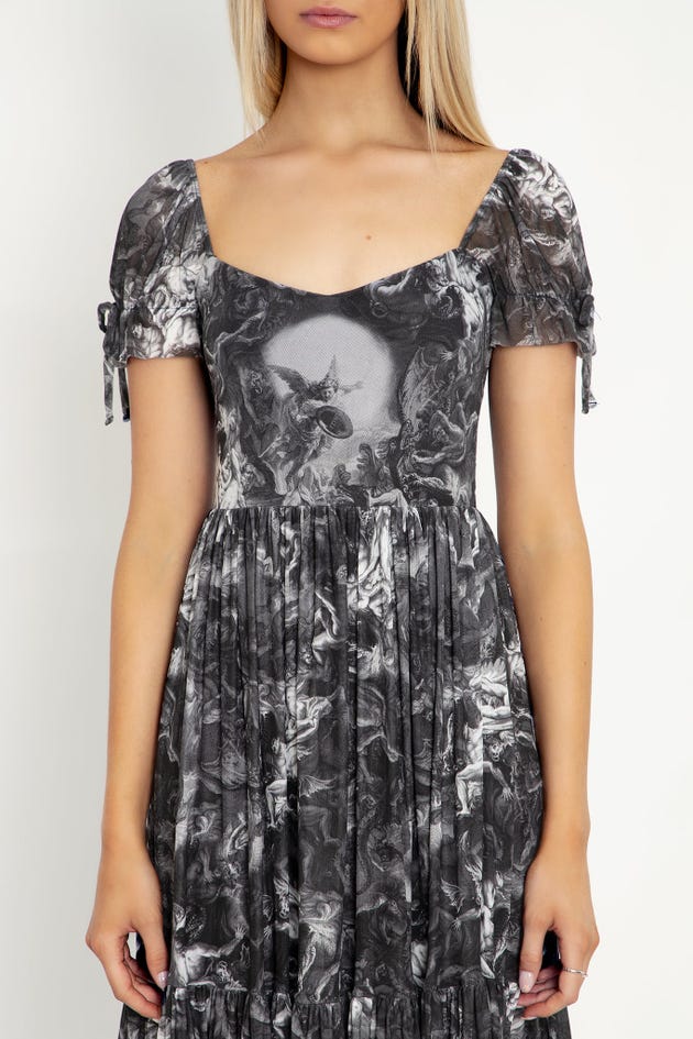The Fall Of The Rebel Angels Tier Sweetheart Dress